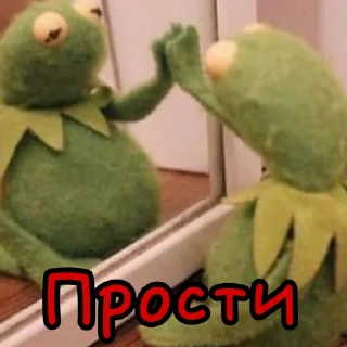 Sticker Лягуш Кермит by @stikeru7777 - 0