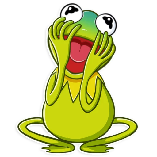 frog drawing clipart