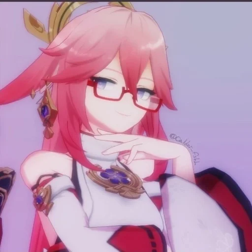 Стикер Яэ Мико шикарна :: @fStikBot - 7