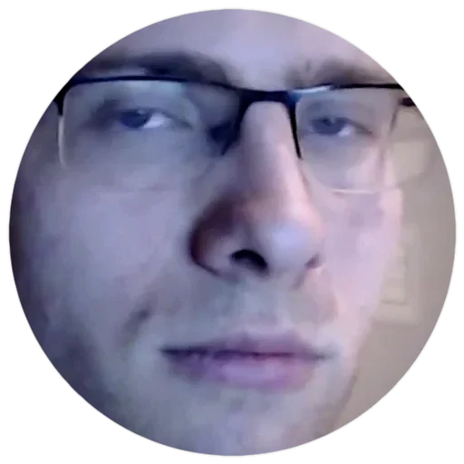 human face glasses forehead