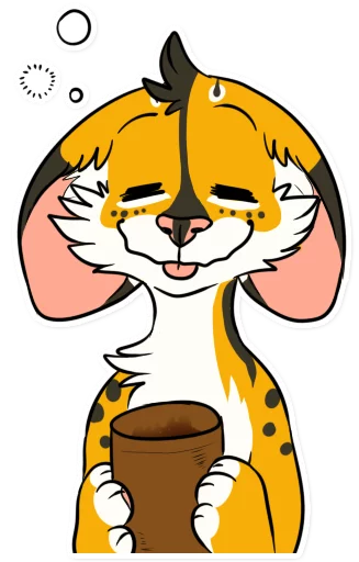 Стикер Khaleesi Serval by Cianiati - 7