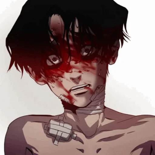 anime illustration human face