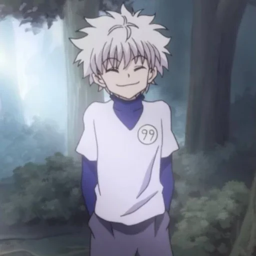 Стикер Killua_by_AnimeStickerI_bot - 1