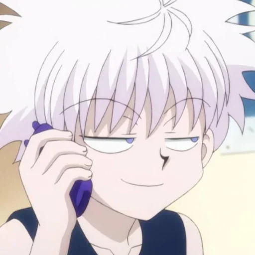 Стикер Killua_by_AnimeStickerI_bot - 1