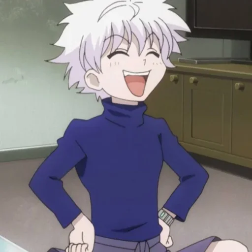 Стикер Killua_by_AnimeStickerI_bot - 1
