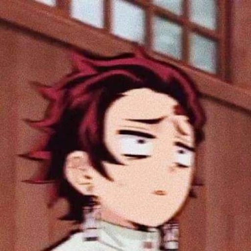 cartoon human face anime