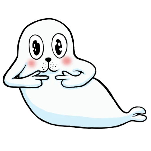 Стикер Щекщуальный тюлень - 1