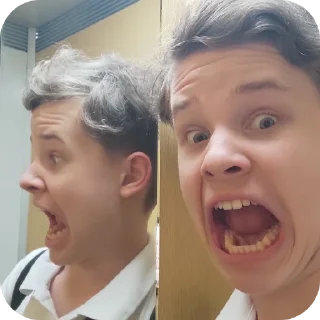 Sticker Кирпичномордовый ублюдок ч.4 - 2