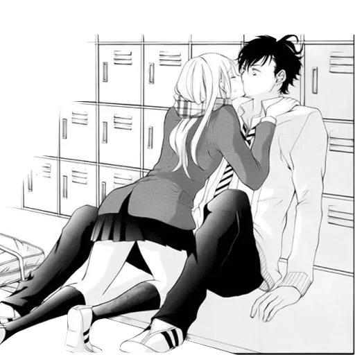 Sticker Anime kiss&cuddle - 7