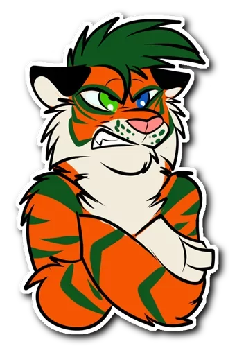 Kiss a Tiger @stickersb2b - 