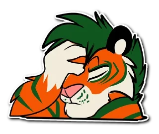 Sticker Kiss a Tiger @stickersb2b - 8