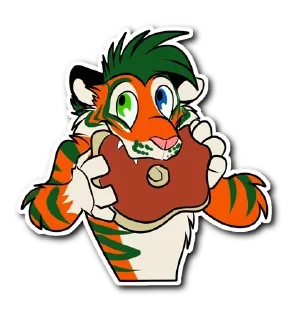 Sticker Kiss a Tiger @stickersb2b - 5
