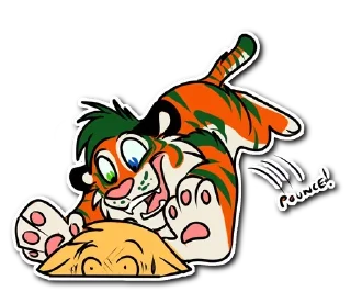 Sticker Kiss a Tiger @stickersb2b - 9