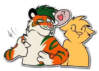Sticker Kiss a Tiger @stickersb2b - 10
