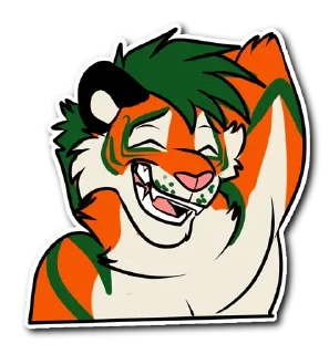 Sticker Kiss a Tiger @stickersb2b - 2