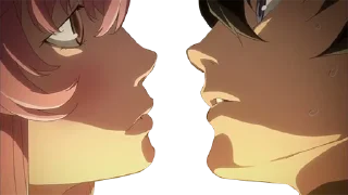 Sticker Anime kiss 💋 @medovoe - 1