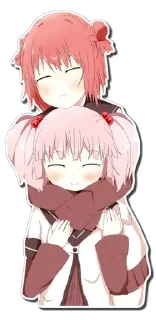 Sticker Anime kiss 💋 @medovoe - 7