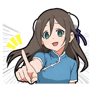 Sticker Китайская-тян @nyasticks - 5