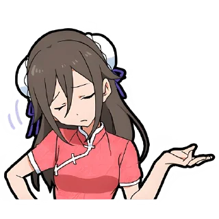 Sticker Китайская-тян @nyasticks - 7