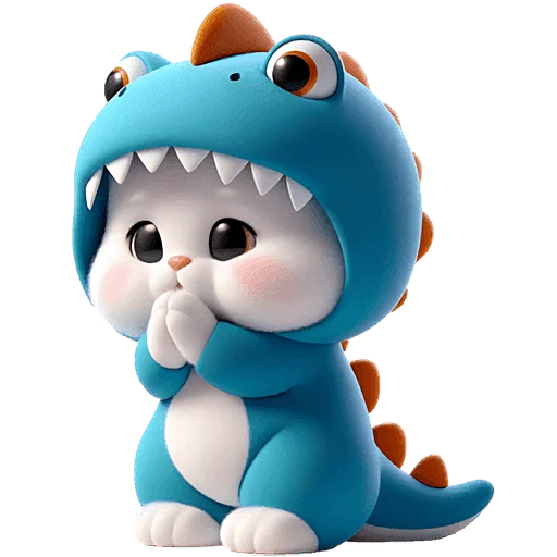 Стикер Kitten_dino_Nyasticks - 1