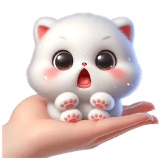 Sticker Пушистые ангелы @Nyasticks - 5