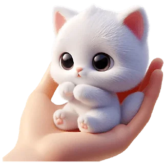 Sticker Пушистые ангелы @Nyasticks - 1