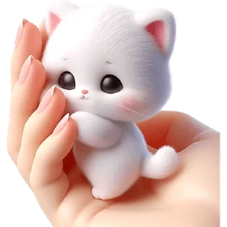 Sticker Пушистые ангелы @Nyasticks - 8