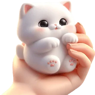 Sticker Пушистые ангелы @Nyasticks - 11