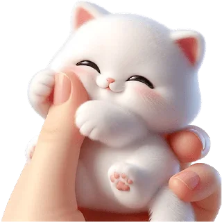 Sticker Пушистые ангелы @Nyasticks - 4