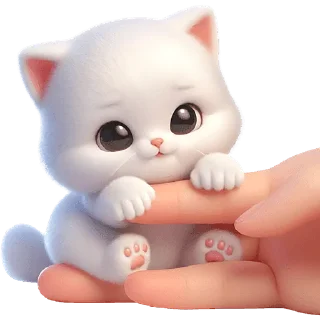 Sticker Пушистые ангелы @Nyasticks - 3