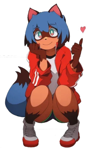 Sticker Kitty Girl @TVstickers - 2