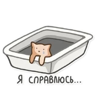 Стикер Kitty Litter - 10