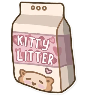 Стикер Kitty Litter - 3