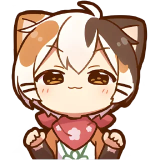 Стикер Котёнок Такамару @Nyasticks - 1