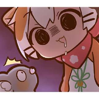 Стикер Котёнок Такамару @Nyasticks - 8