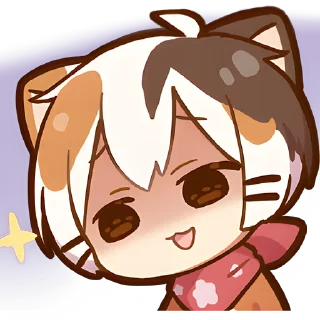 Стикер Котёнок Такамару @Nyasticks - 3