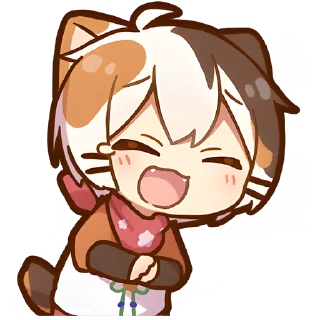 Стикер Котёнок Такамару @Nyasticks - 9