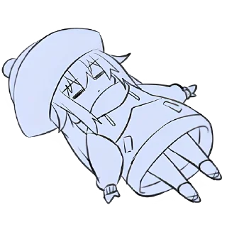 Стикер Китаянка @nyasticks - 1