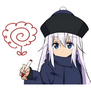 Стикер Китаянка @nyasticks - 0