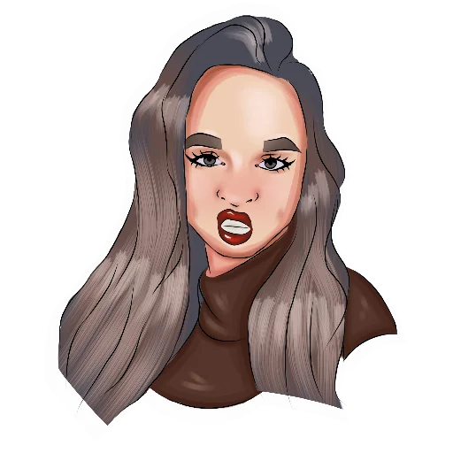 sketch human face illustration