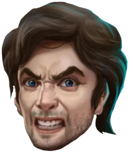 human face cartoon jaw