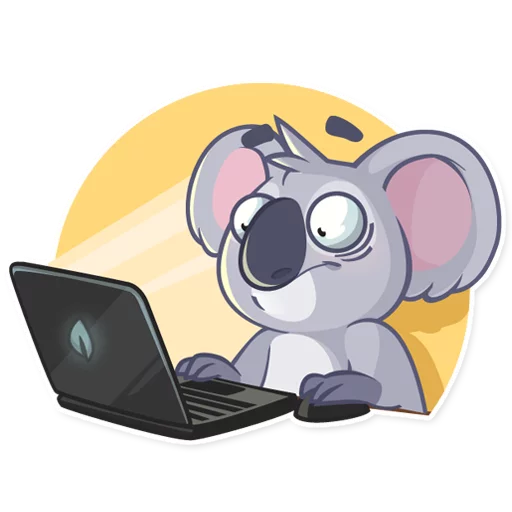 computer laptop cartoon