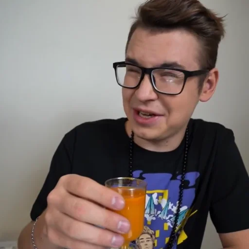 person human face drink