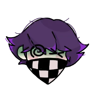 Стикер Kokichiiiii!!! (ібанутий автор: @FranBow0) - 3