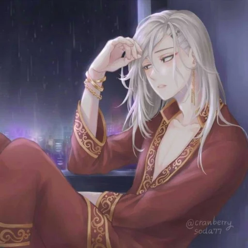 anime human face cg artwork