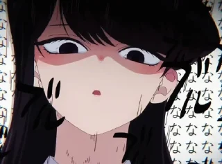 Sticker Komi san @walpaperAnimeee - 0