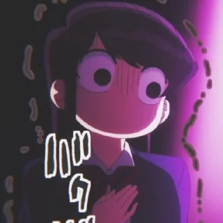 Sticker Komi san @walpaperAnimeee - 9