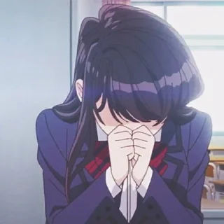 Sticker Komi san @walpaperAnimeee - 10