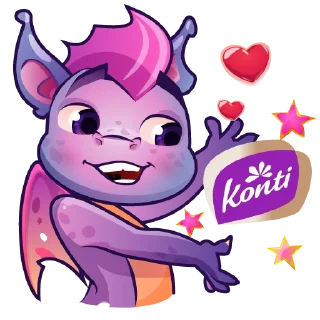 Sticker Дракончик Конти - 4
