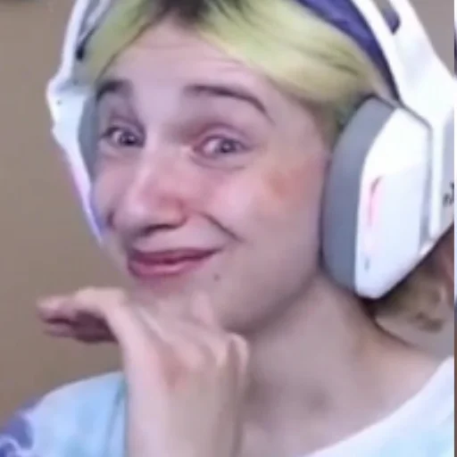 headphones human face person